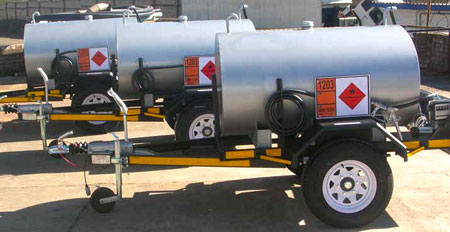Tanker Trailer Bowser Mild Steel 1000L